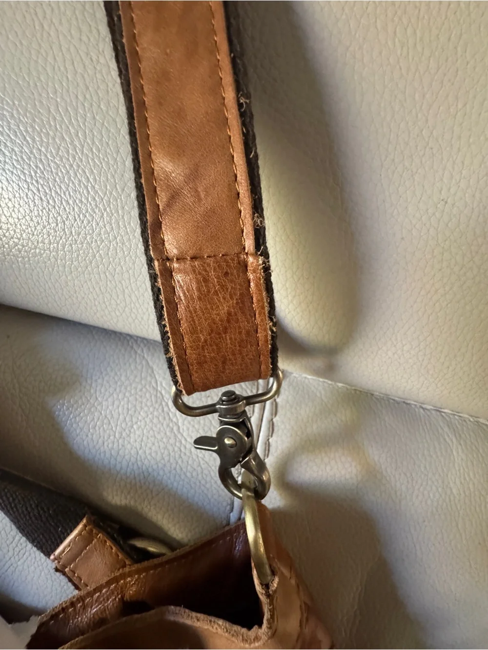 Ameri Leather Sana Leather Convertible Tote Bag